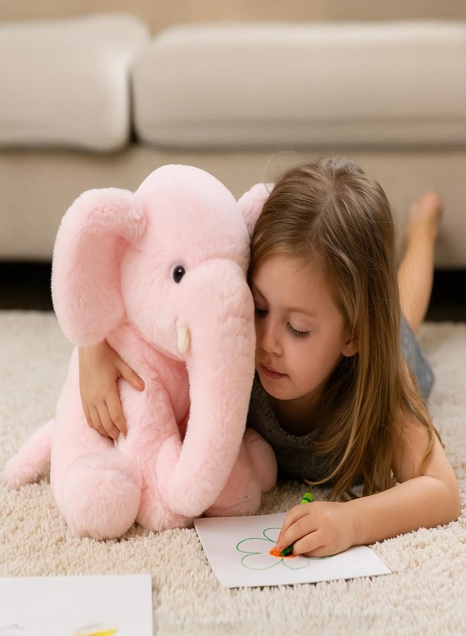WEIGEDU 13" Pink Elephant Stuffed Animal - Plush Toy for Boys, Girls, Kids, Baby Shower, Bedtime, Birthday - Image 5